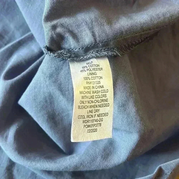 Lola Grace Stripe Swing Dress Navy White lined straps new no tags medium - Picture 9 of 9